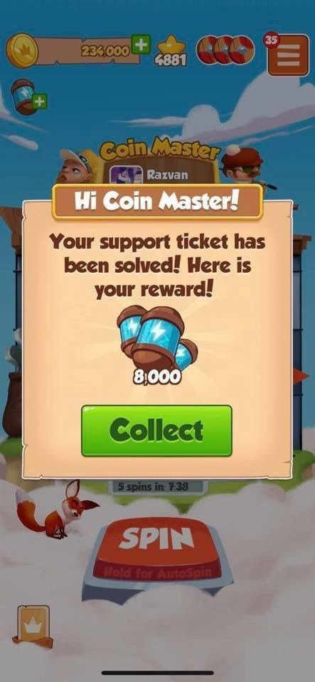 Coin master today spins